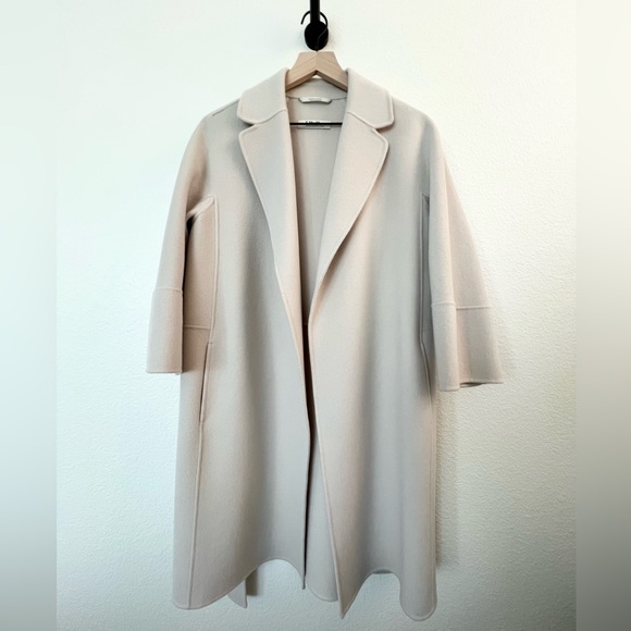 NWOT S Max Mara Arona coat in ecru - Picture 8 of 14